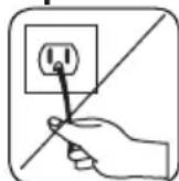 SHARP ESHFA6123WDFR - RISQUE de blessure mortelle d'à la présence d'un courant électrique - 3