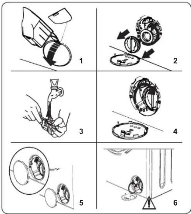 SHARP ESHFA6123WDFR - Filtre de la pompe de vidange - 1