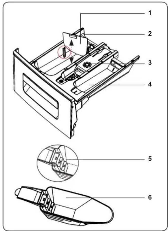 SHARP ESHFA6123WDFR - Tiroir à produits lessiviels - 2