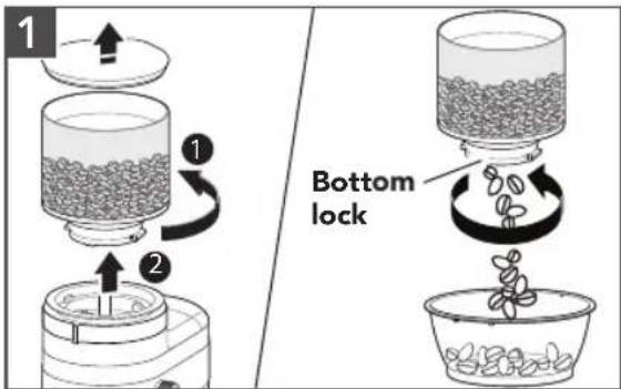 1 2 Bottom lock