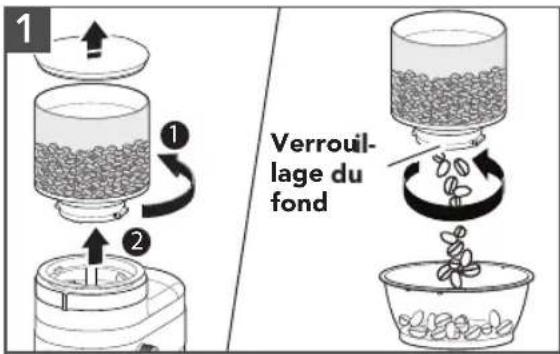 1 2 Verrouillage du fond