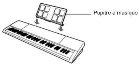 CASIO CTX5000 - Installation du pupitre à musique - 1