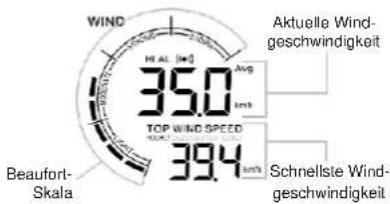 TECHNOLINE WS 9008 - Windanzeigemodus auswahlen - 1