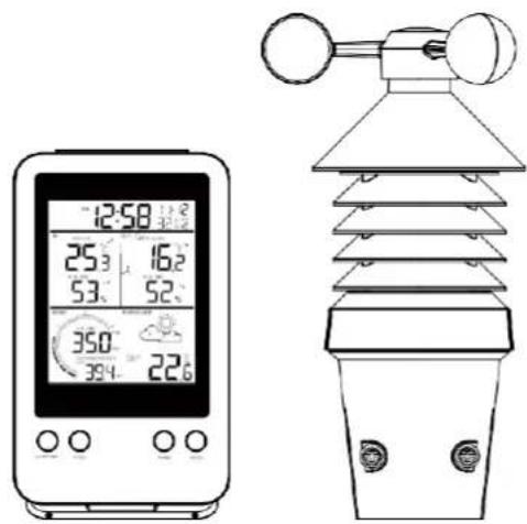 TECHNOLINE WS 9008 - Wetterstation mit professionellen 3-in-1 Sender WS9008-Bedienungsanleitung - 1
