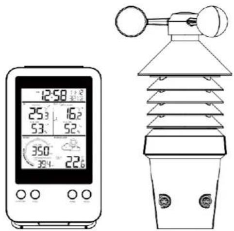 TECHNOLINE WS 9008 - Station météo 3-en-1 avec capteur professionnel WS9008 - Guide d'utilisation - 1