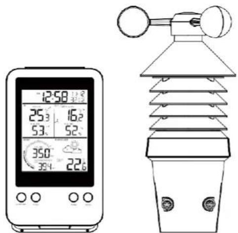 TECHNOLINE WS 9008 - Stazione meleo con sensore professionale 3 in 1 WS9008 - Manuale d'uso - 1