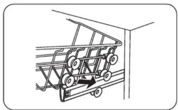 ETNA VWV240CRVS - Réglage de la hauteur du panier supérieur type 1 (en fonction du modele) - 3