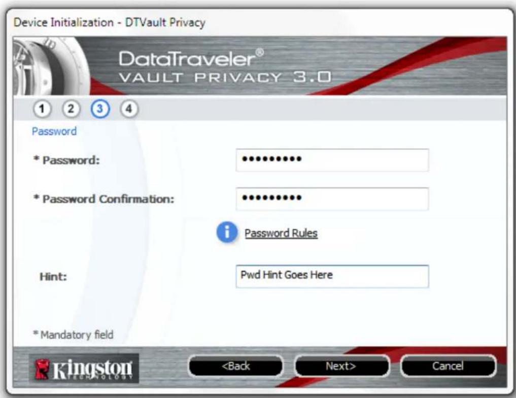 KINGSTON DataTraveler Vault Privacy 3.0 - Device Initialization (Windows Environment) - 3