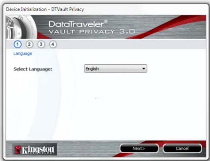 KINGSTON DataTraveler Vault Privacy 3.0 - Device Initialization (Windows Environment) - 1