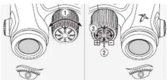 SWAROVSKI OPTIK CL Companion 10x30 B - Use with varying acuity of both eyes: - 1