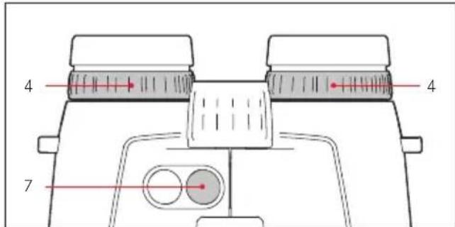 LEICA Geovid HDR 2700 8x42 - ADJUSTING THE FOCUS/ DIOPTER ADJUSTMENT - 1