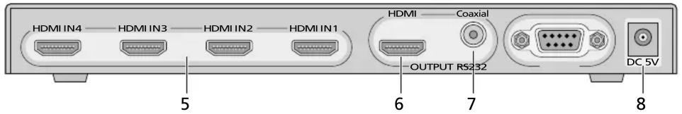Monacor HDMQS1044K - Caracteristiques techniques - 2