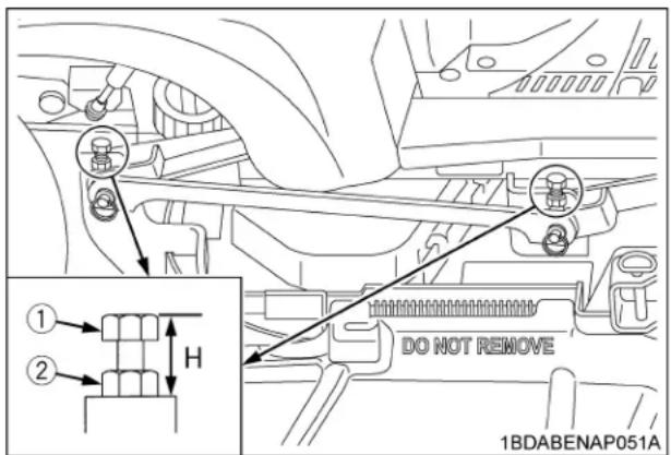 KUBOTA ZD1011 - ◆Réglage du niveau (Latéral) - 1