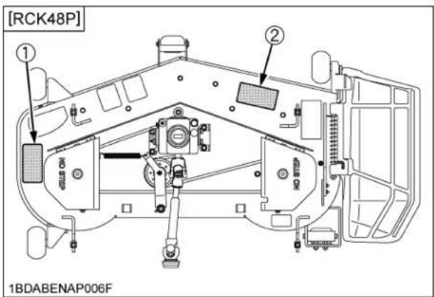 KUBOTA ZD1011 - AVERTISSEMENT - 10