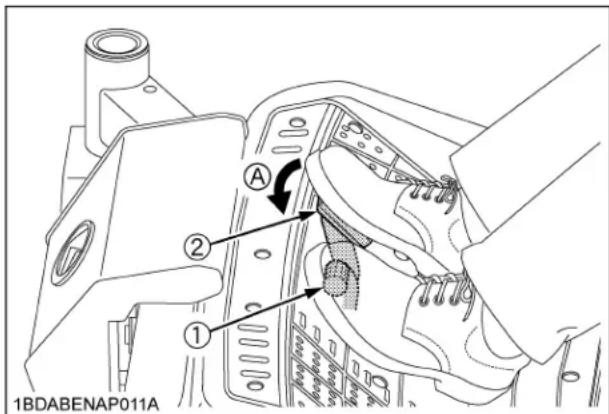 KUBOTA ZD1011 - MONTER ET DESCENDRE SÉCURITAIREMENT DE LA MACHINE - 2