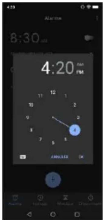 BLU G91S - Créer une nouvelle alarme - 2