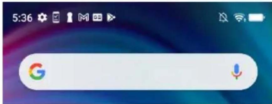 BLU G91S - Zone de notification - 1