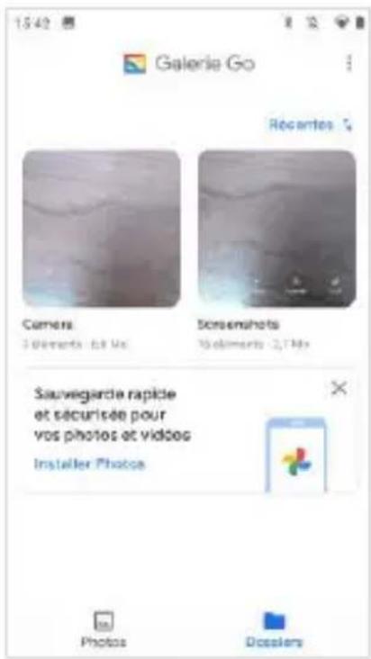 Galerie Go Recantes Camera 3 Derrante - 6.15x Screemhots 10 derrante - 2.1Mx Sauvegarde rapide et sécurisée pour vos photos et vidos Installer Photoa Photos Dossiers