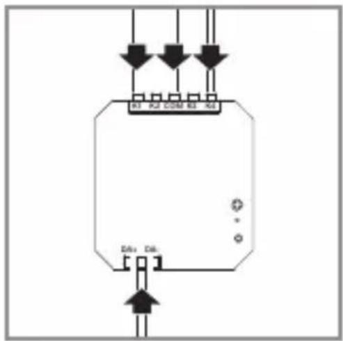 STEINEL PC4 - Ejempio de aplicacion: 2 pulsadores - 4