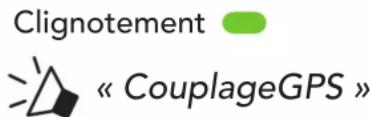 Clignotement « CouplageGPS »