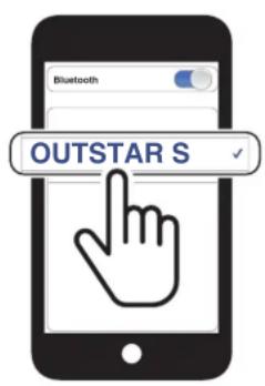 Sena Outstar S - Couplage initial du casque OUTSTAR S - 2