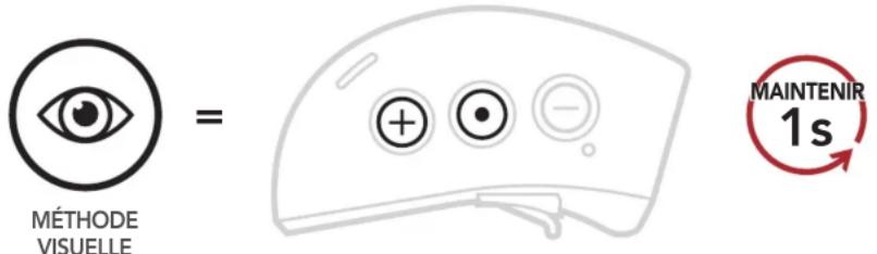 Sena X1 - Vérification du niveau de charge de la batterie du module Bluetooth - 1