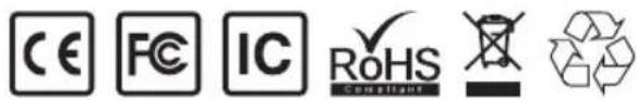 CE FC IC RoHS Compliant