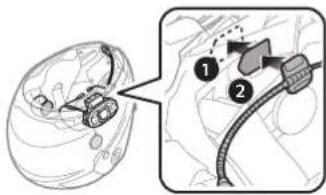 Sena SF1 - Utilisation du microphone perché filaire - 1