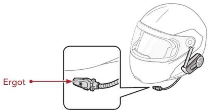 Sena Spider ST1 - Installation du microphone sur perché filaire - 4