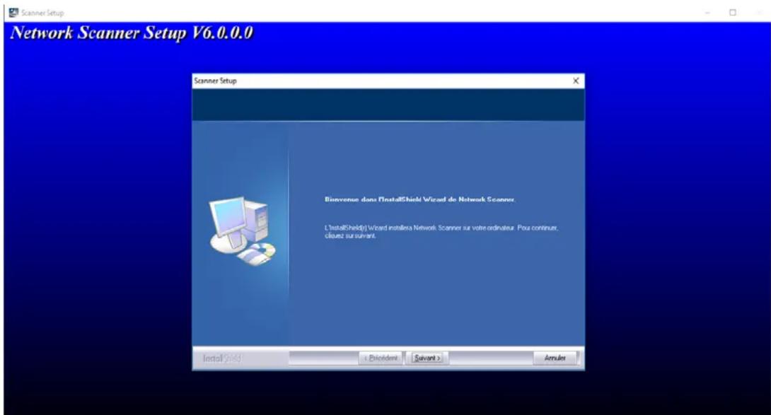 Network Scanner Setup V6.0.0.0 Scanner Setup Bisvenue dans l'InstallShield Wizard de Network Scanner. L'InstallShield() Wizard installésa Network Scanner sur votre ordinateur. Pour continuer, clouez sur suivant. Install Shield < Dividend Suivant > Arrules