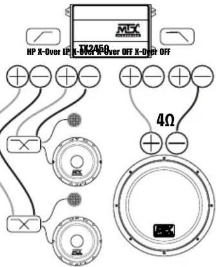 MTX Audio TX2450 - Ejmplos de instalacion : - 1