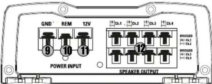 MTX Audio TX2450 - Réglages et Connexions : - 4