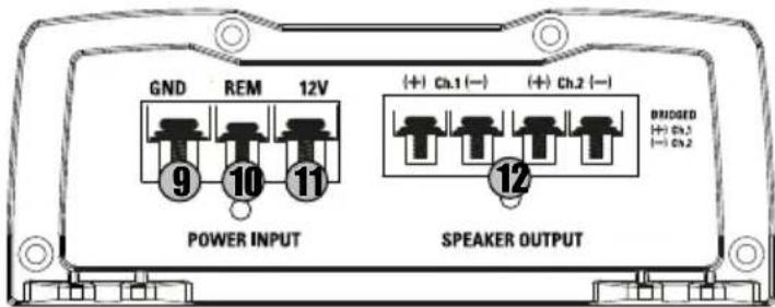 MTX Audio TX2450 - Réglages et Connexions : - 2