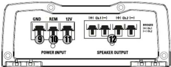 MTX Audio TX2450 - - Terminali Connessioni e Regolazioni - 2