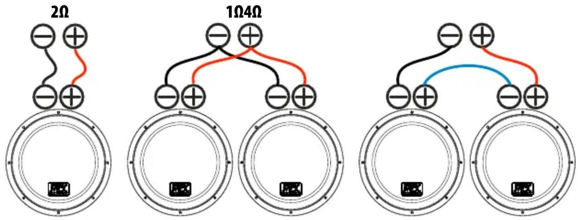 MTX Audio RFL12 - RFL12 Wiring configurations : - 1
