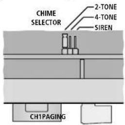 Monacor PA40120 - Sélection du son du gong - 1