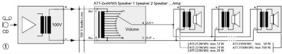 Monacor ATT250HWS - Caractéristiques techniques - 1
