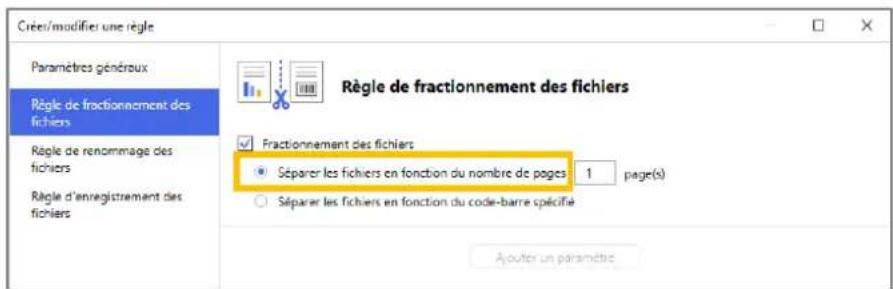 BROTHER ADS4900W - Configurer les paramètres de fractionnement des fichiers - 3
