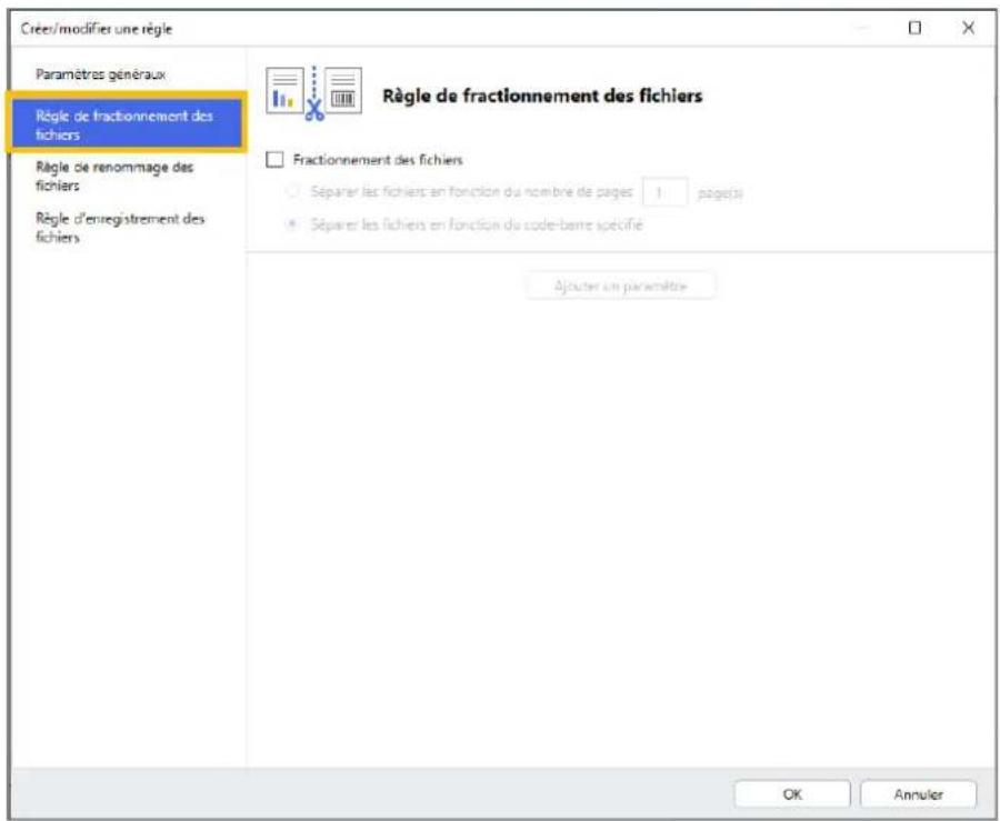 BROTHER ADS4900W - Configurer les paramètres de fractionnement des fichiers - 2