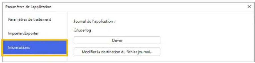 BROTHER ADS4900W - Modifier le dossier du journal de l'application - 1