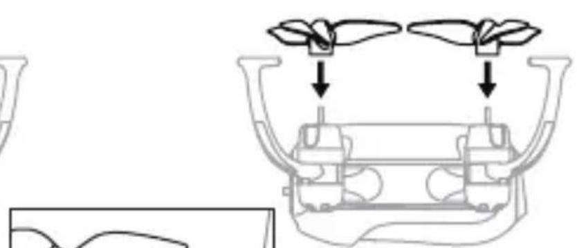 ARCHOS PicoDrone - Tartalek alkatrészek szereleşi utmutatói A propeller össze és szétserelési Diagram Amikorszétsereli, húzza fel a propellert fuggoleges irányban (11. kép), és távolítsa el, mint ahogyan a 12. képen lathato. - 2