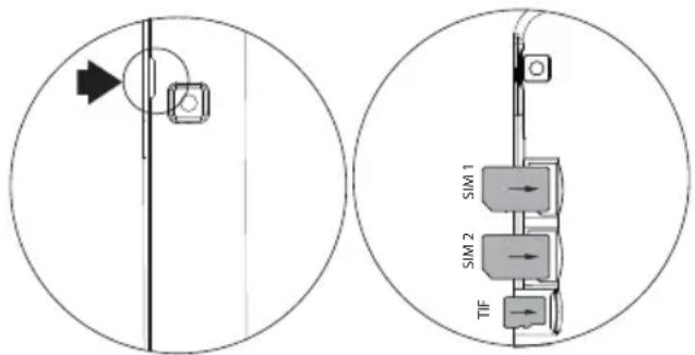 ARCHOS 101c Helium - Wkładanie karty SIM i karty Micro-SD - 1