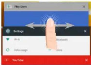 Play Store Settings Wi-Fi Bluetooth Data usage Show YouTube