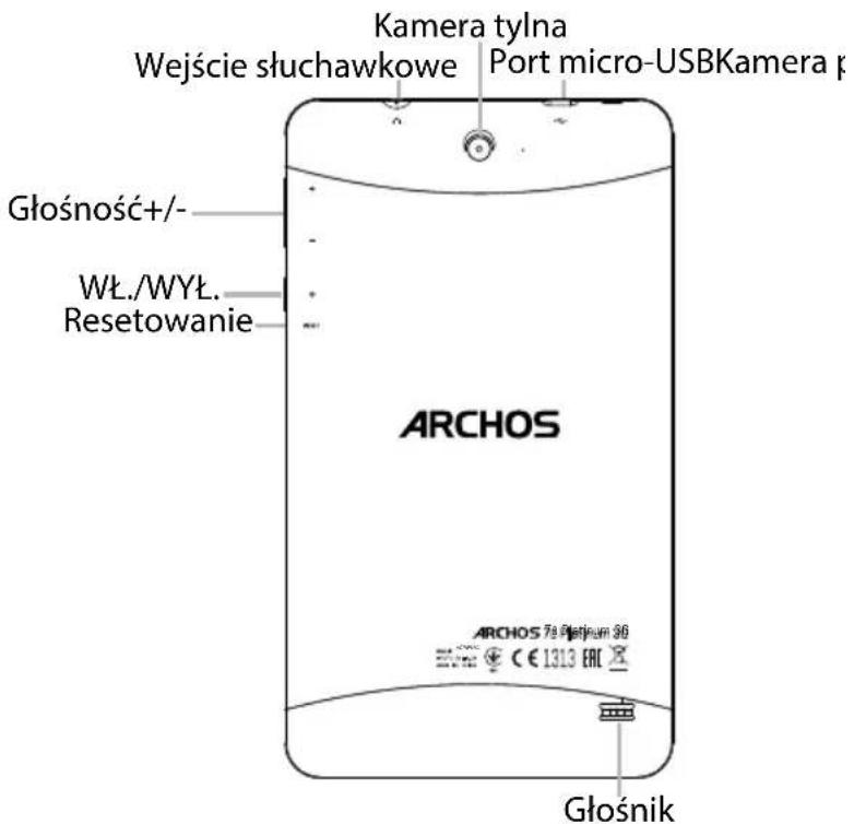 ARCHOS 70 Platinum 3G - Opis urządzenia - 1
