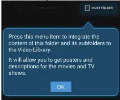 ARCHOS TV connect - Indexierung von Ordern - 1