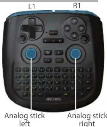 ARCHOS TV connect - Using the virtual fingers - 1