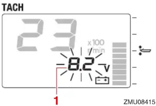 YAMAHA F60F (2022) - Alerte de faible tension de batterie - 1