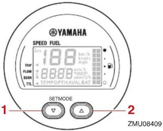 YAMAHA F60F (2022) - Compteurs multifonction 6Y8 - 3