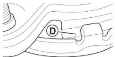 FRIGIDAIRE FF75DISPC1 - Détail du verrouillage de l'assemblage de fixation - 2