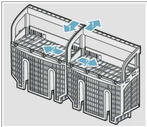 THERMADOR DWHD560CFP - Le panier à ustensiles Double Flex \* - 1